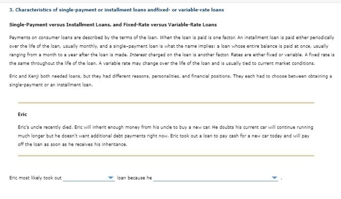 Eric blank 1 (An Installment) or (a single-payment)Eric blank 2 (wanted to