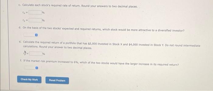has a 9.5% expected return, a beta coefficient of 0.8, and a