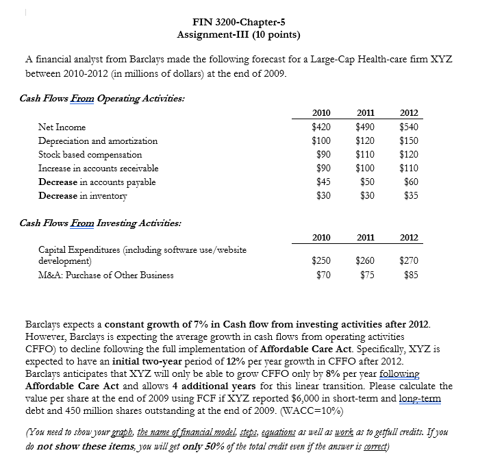 ** PLEASE DO IT BY HAND NO EXCEL SOLUTIONS ** A financial