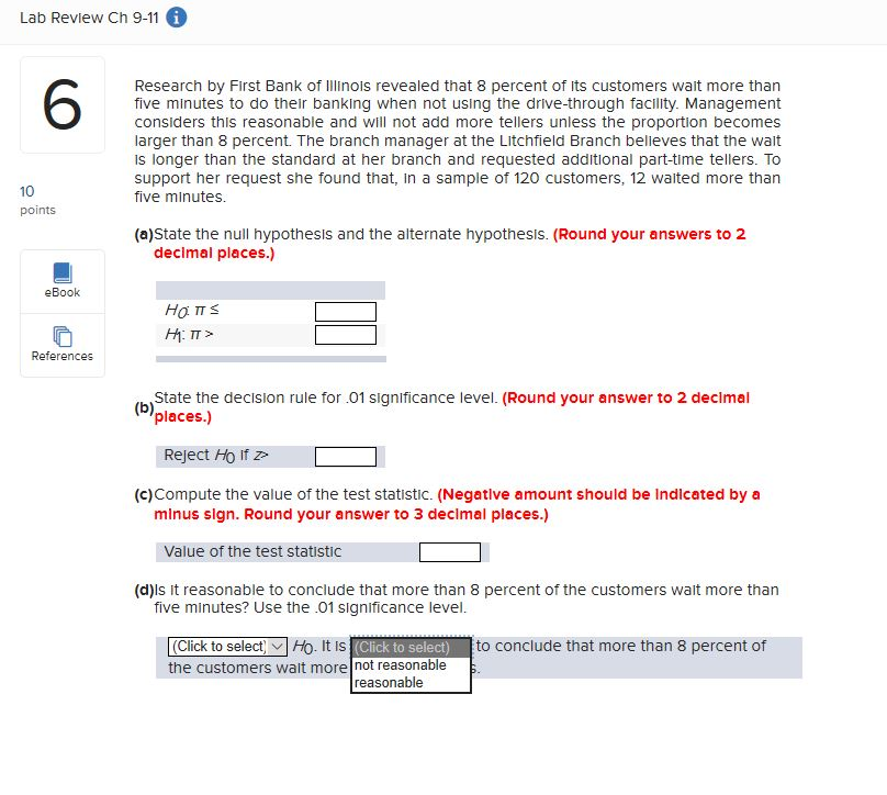in advance!!! Lab Review Ch 9-11 5 Historically, the proportion of adults