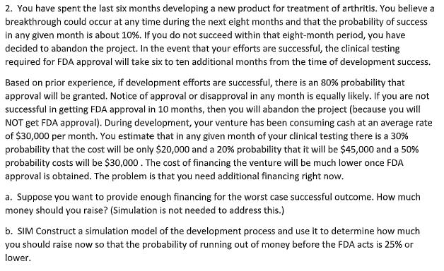  Solve using excel and show all your work. 2. You have