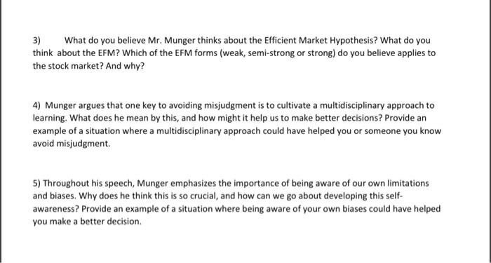 at Harvard Law School in June 1995. Charlie Munger has been the