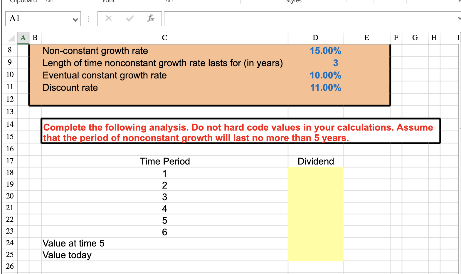 firm recently paid a dividend of $0.95 per share. The dividend is
