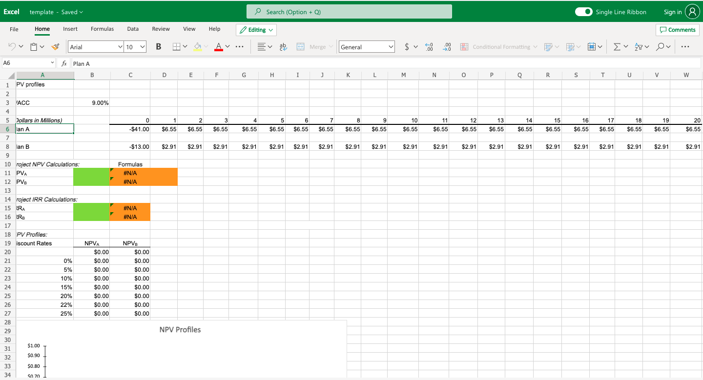  Excel template - Saved Search (Option +Q) Single Line Ribbon Sign