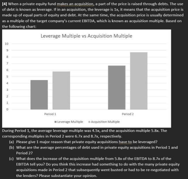  [4] When a private equity fund makes an acquisition, a part