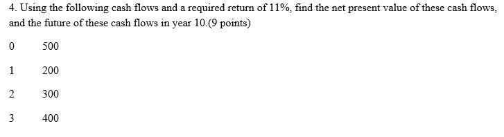  Please do it in word format. 4. Using the following cash