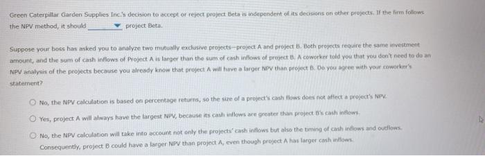 one of the most common and preferred criteria that generally lead to