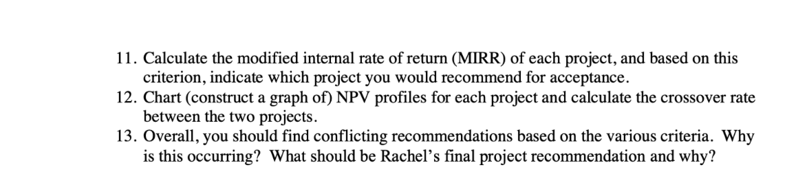 proposals. The first proposal calls for a major renovation of the company's