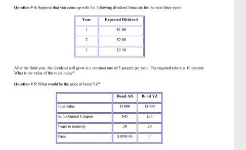 Question # 4: Suppose that you come up with the following