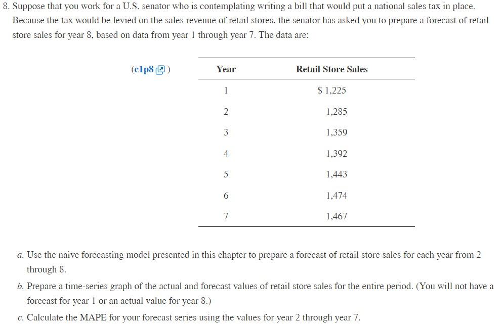 Please help answer these Business Forecasting questions using answers that are in