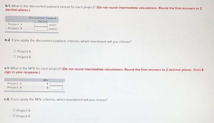 if any, you require a 15% return on your investment. o-1. What