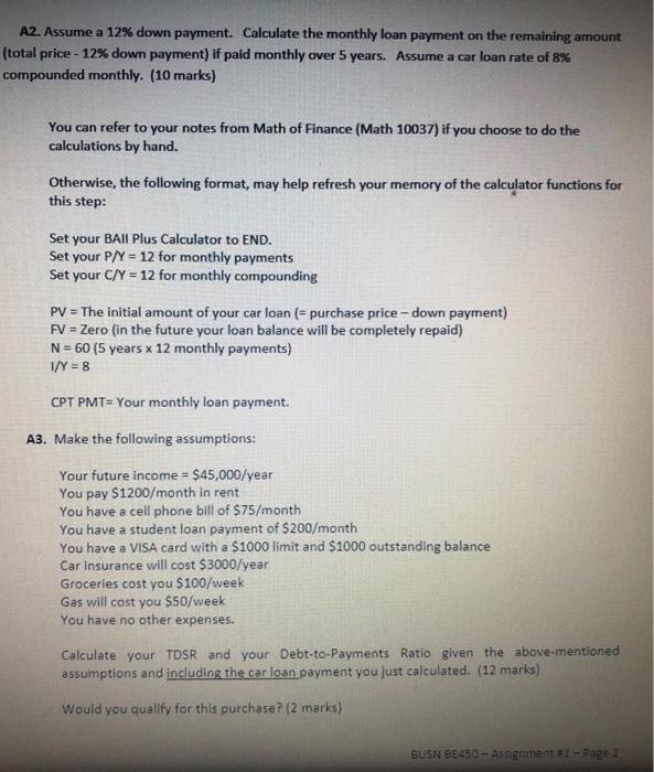 options that you could consider based on your spending above? (8 marks)