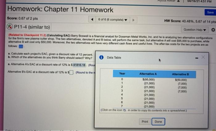 next steps please y Avelar 4:51 PM Homework: Chapter 11 Homework Save