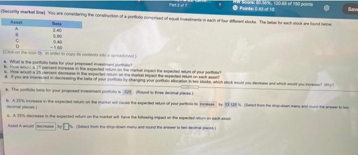 please help with part C B C D HW Score: 60.56%, 120.83