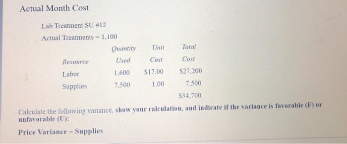 - 1,000 Quantity Quantity Resource Variable Fixed Labor 0.80 0.80 Supplies 7.00