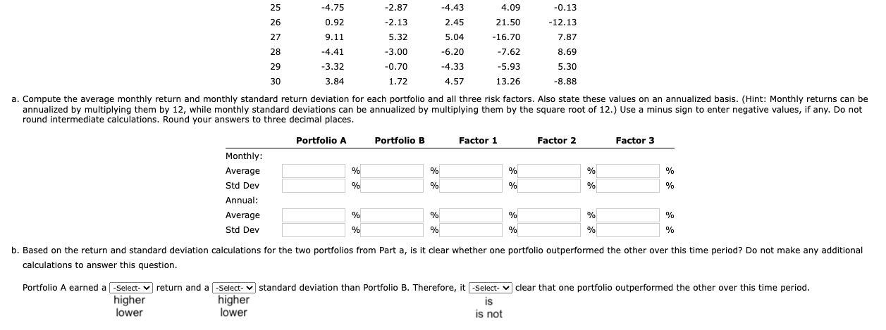 such as Microsoft Excel to calculate your answers.) calculations to answer this