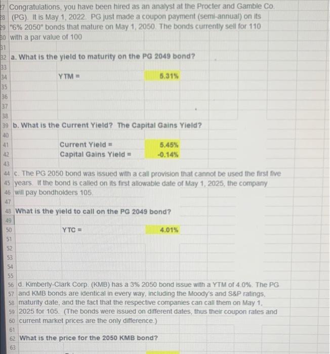 Need help on d, e and f please 7 Congratulations, you have