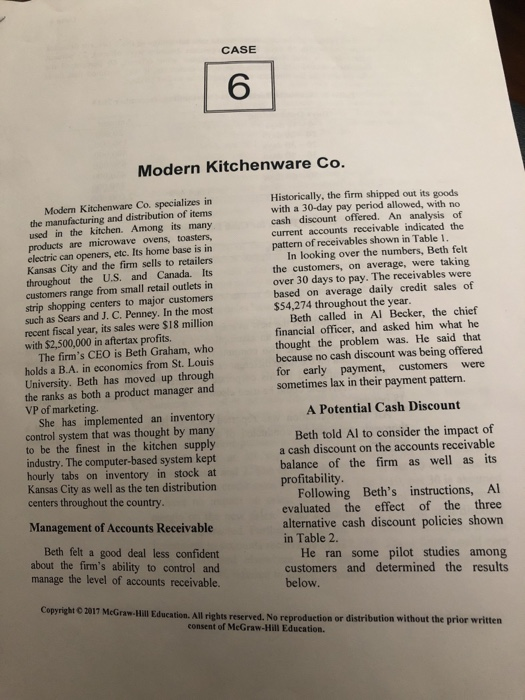  Based on this table how can i solve question 1? Case