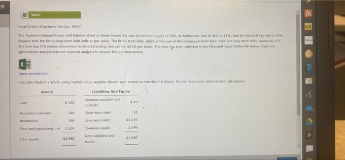 Please answer what the percentage is HV AZ celorline Structured Activity: WACC