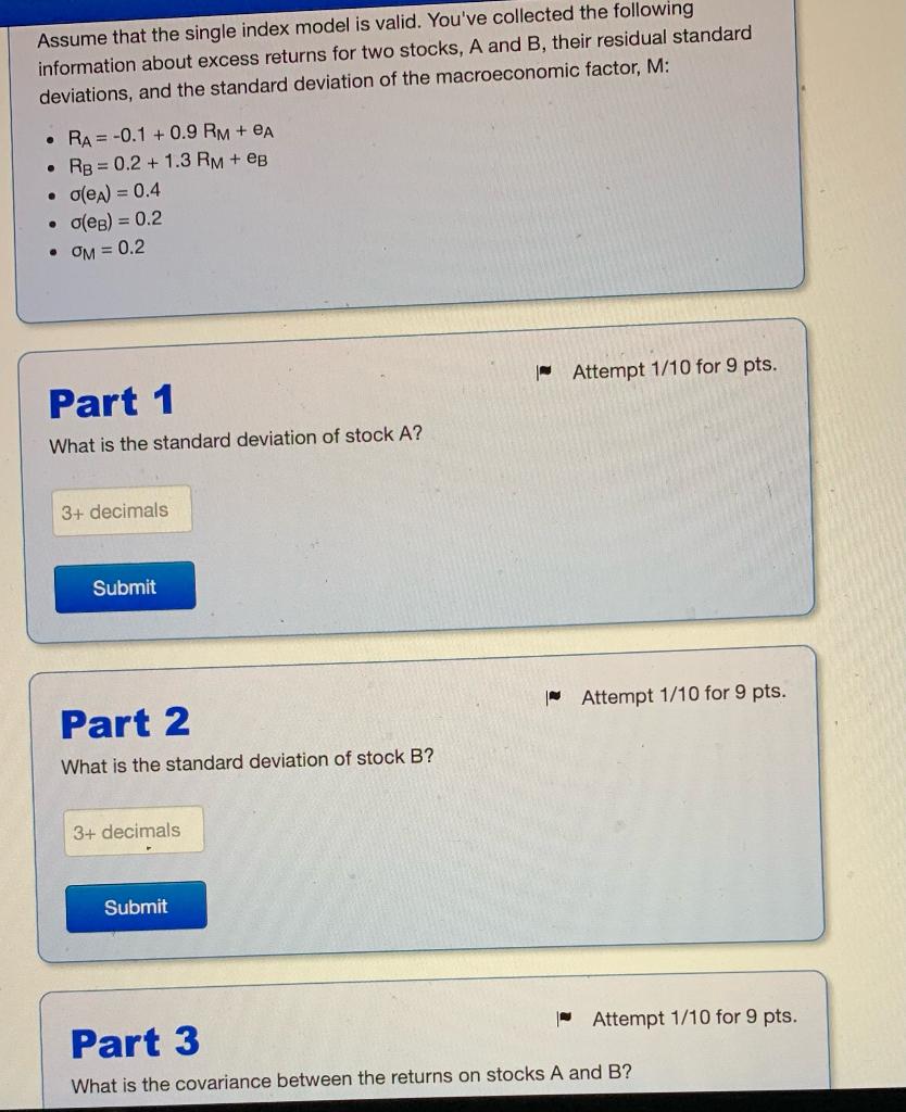described by a single index model: Ri= a + BiRm + e