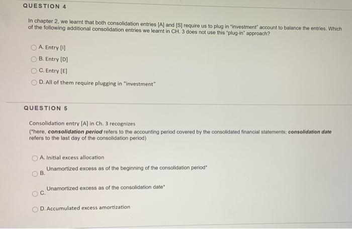 is the major difference between CH. 2 and CH 3 in consolidation?