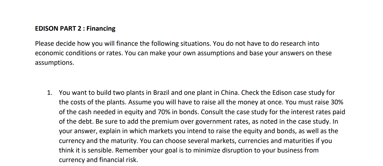 US Dollar ($). Your marketing department tells you that it has identified