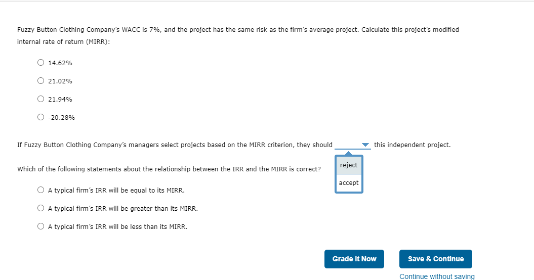 are reinvested at the same rate equal to the IRR. However, in
