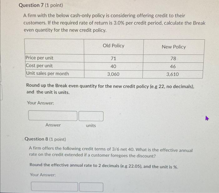 whats the answer for both please ?? A firm with the below