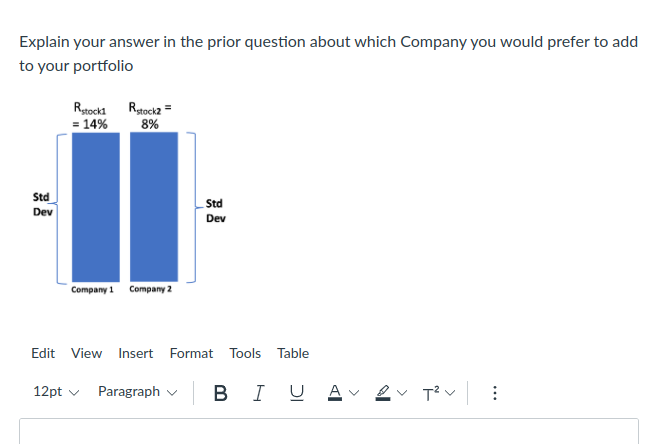 Beta A 16% 0.4 B 23% 1.0 17% 1.6 Edit View Insert