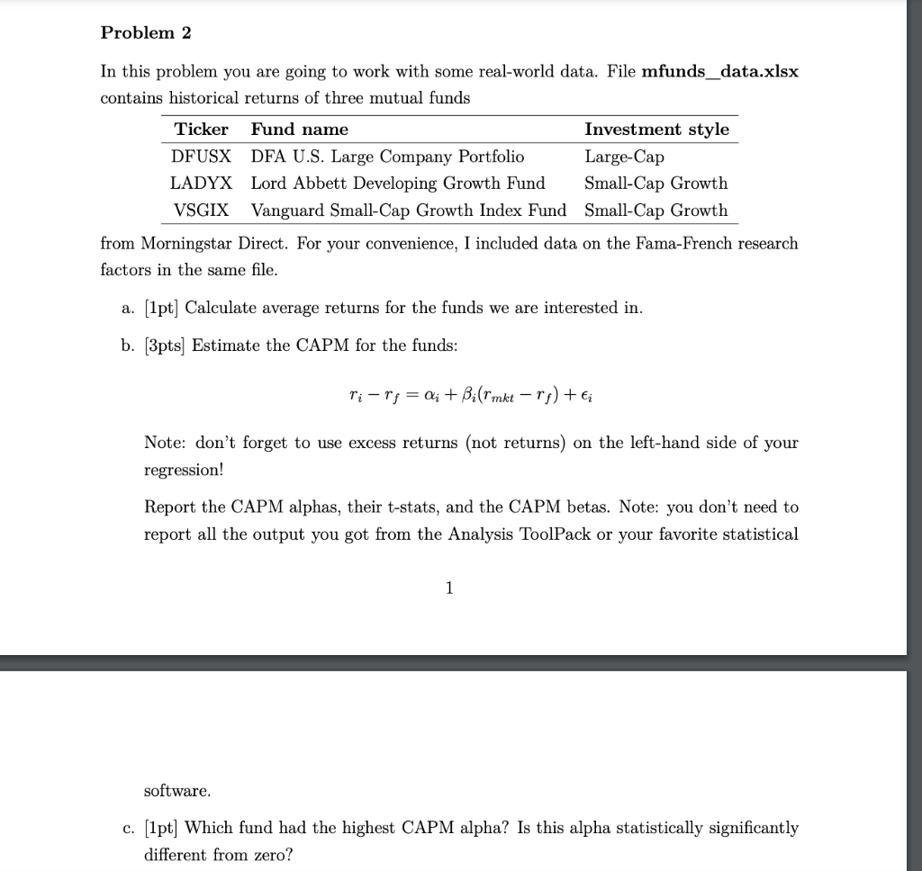 In this problem you are going to work with some real-world