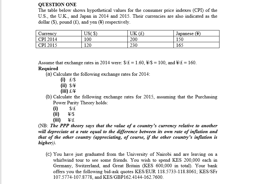  Required (i) If you accept these quotes, how many EUR,SFr, and