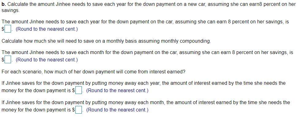 PLEASE PLEASE HELP FAST WITH QUESTION B Jinhee Ju, 27, just received