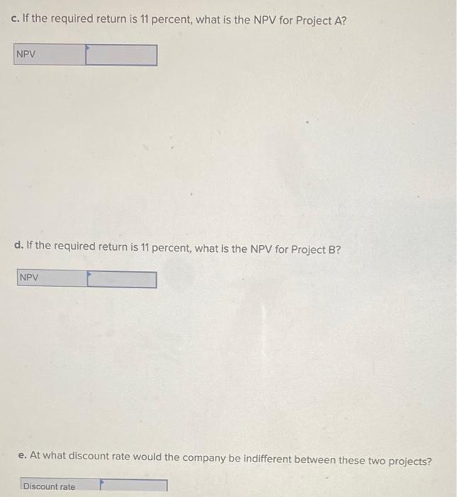 0 1 2 3 4 Cash Flow (A) Cash Flow (B) -$