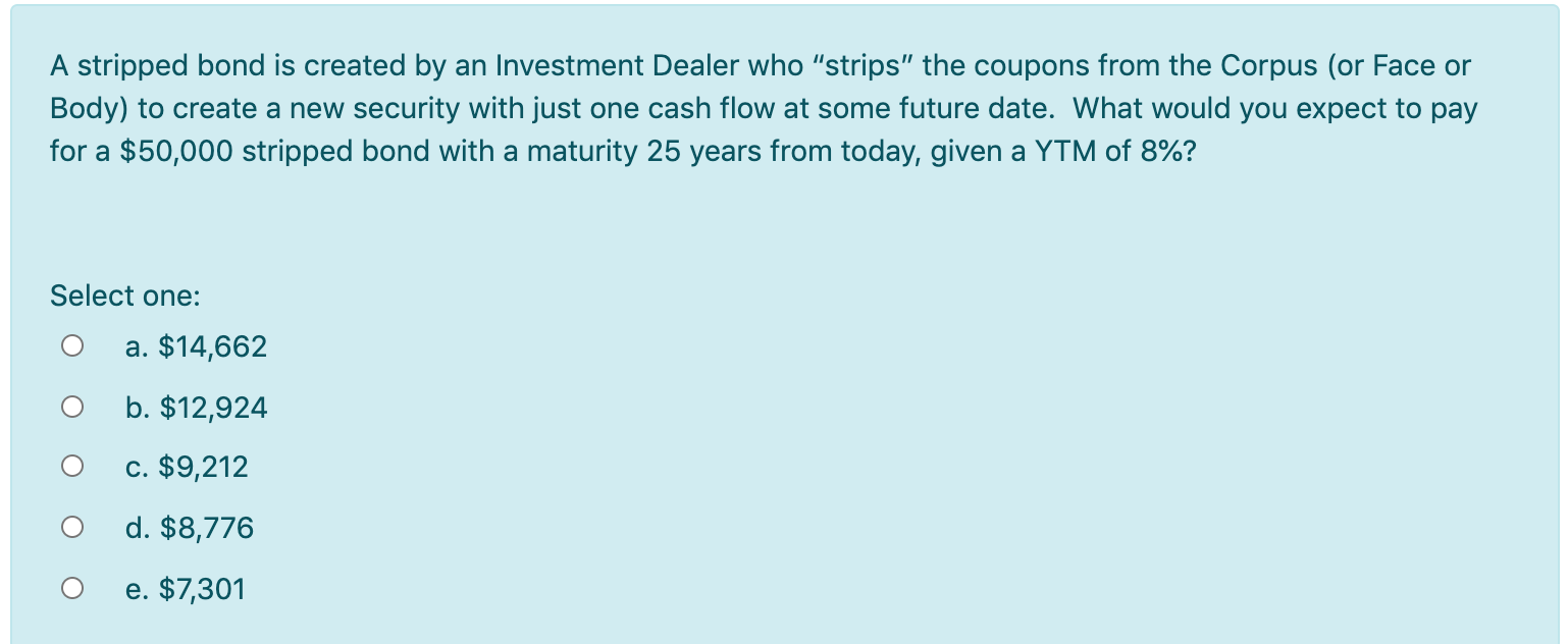 government bond and a risky corporate bond of the same maturity. Which