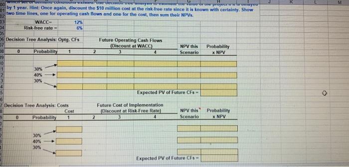 each year for 3 years. There is a 40 percent probability of