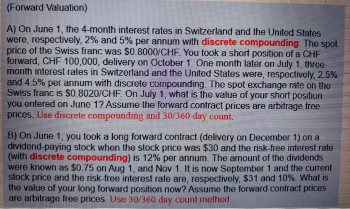 please solve using excel spreadsheet and show formulas please thank you A)