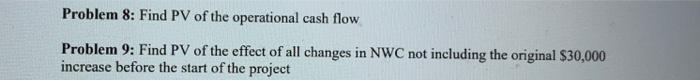 following information: XYZ inc. considers an investment project that requires $200,000 in