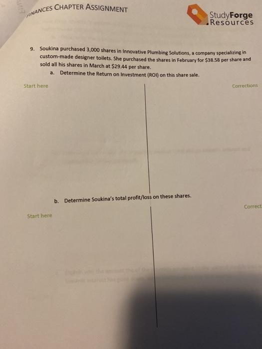  need formula WANCES CHAPTER ASSIGNMENT StudyForge Resources 9. Soukina purchased 3,000