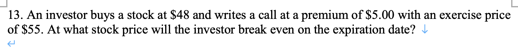 Please use ONLY an Excel spreadsheet for the solutionsno handwritten ones. 13.
