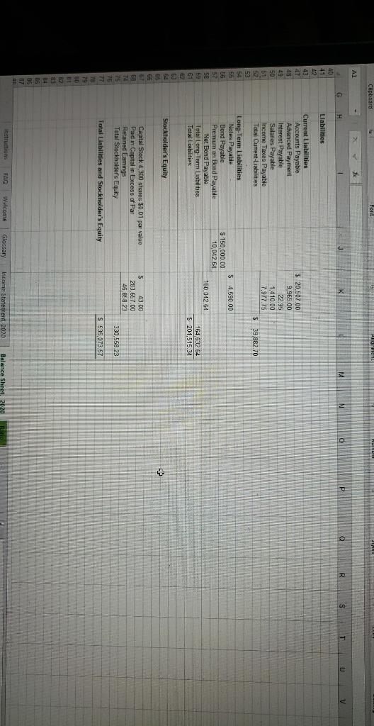CES Clipboard Front Alishment Number F Style Anahals 062 Income Before Interest