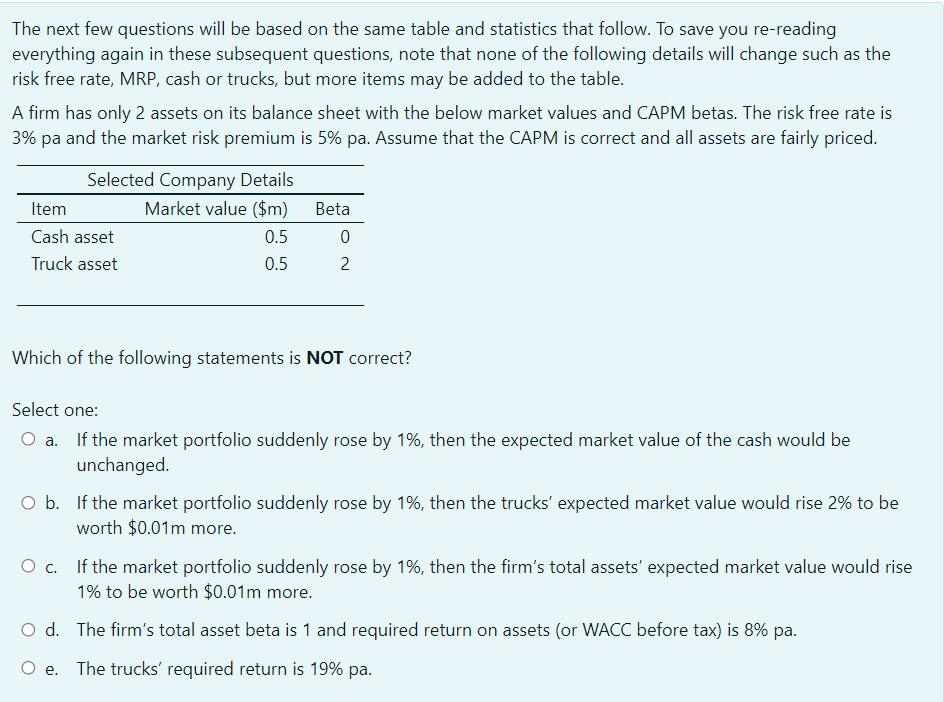 The next few questions will be based on the same table