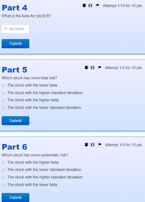 B, given different states of the economy State (s) Probability E(ra,s) Ers,s)
