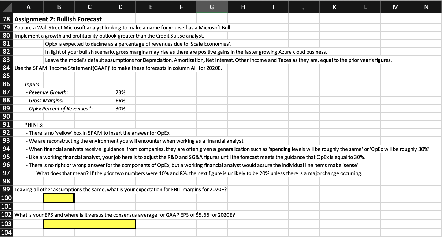 43 Using the Investment Thesis to Craft a Financial Forecast 44 As