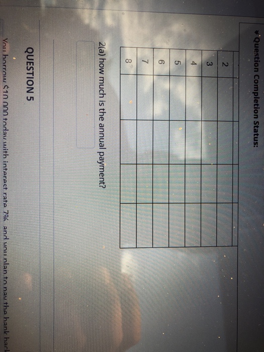 today with interest rate 7%, and you plan to pay the bank