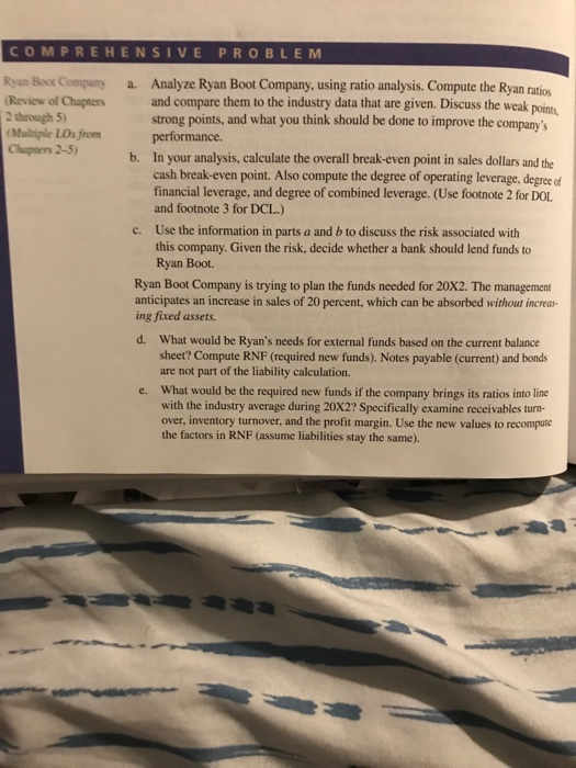  See pages 154-155 requirements a-d for this week assignment (Ryan Boot
