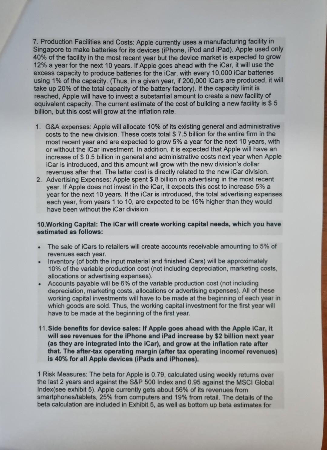 electronically (as a pdf file). While you should include your cash flows