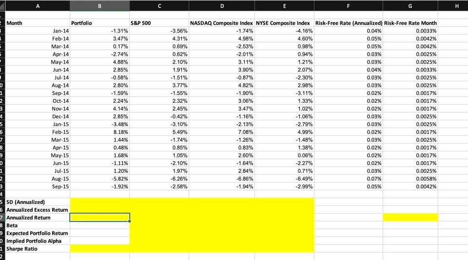 Question 3 This question is based on the Alpha_Beta tab of spreadsheet.
