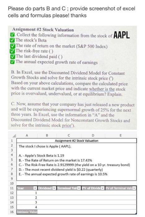 Please help - excel cells and formulas needed - thank you!! Please