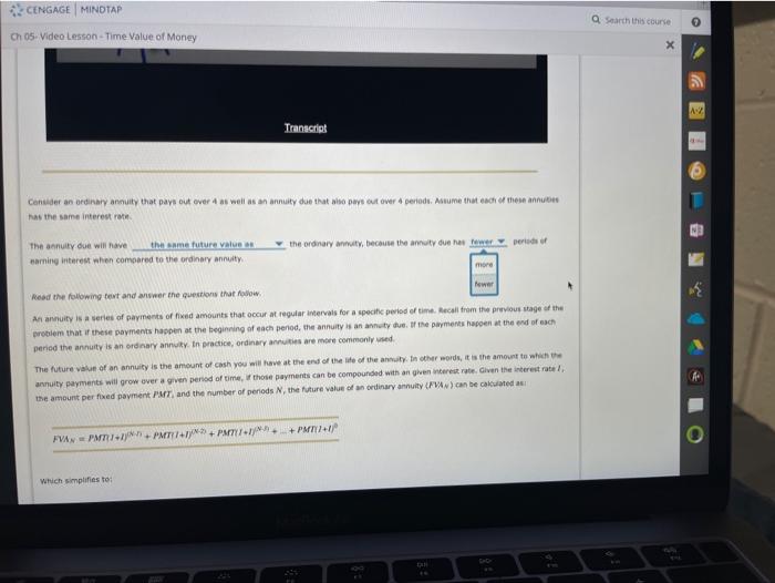 Assume that each of these annuities has the same interest rate the