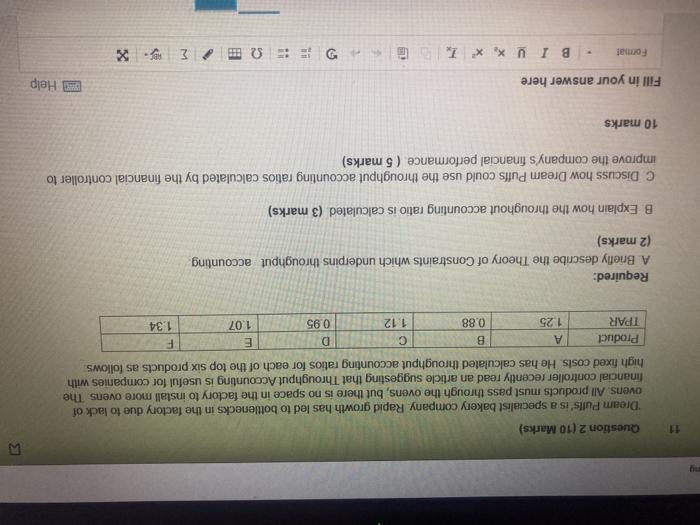 w 11 Question 2 (10 Marks) Dream Pulls' is a specialist